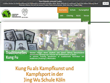 Tablet Screenshot of kungfu-koeln.de